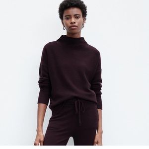 The Reset Wool Cashmere Plum Sweater Sm/M
